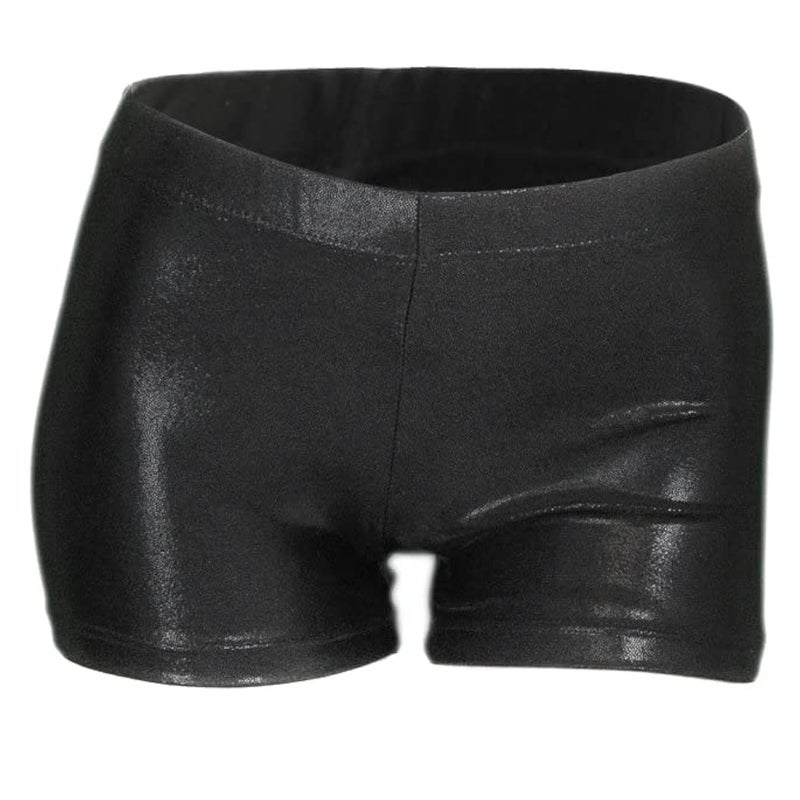 ZIZI Children Girls Sparkle Dance Tumbling Athletic Swimming Gymnastics,Sparkle Black,130CM(8-10Years) - Image 1