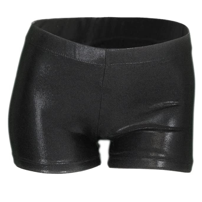 ZIZI Children Girls Sparkle Dance Tumbling Athletic Swimming Gymnastics,Sparkle Black,130CM(8-10Years) - Image 2