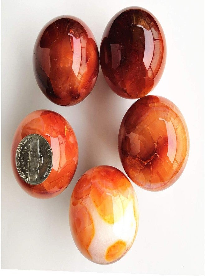 Loveliome 40 mm Carnelian Healing Crystal Ball, Home Decoration Fengshui Divination Sphere with Wood Stand - Image 5