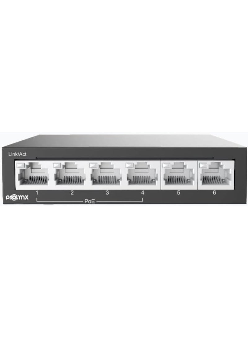Prolynx 4-Port PoE Network Switch | High-Speed Ethernet - PL-4POE02U