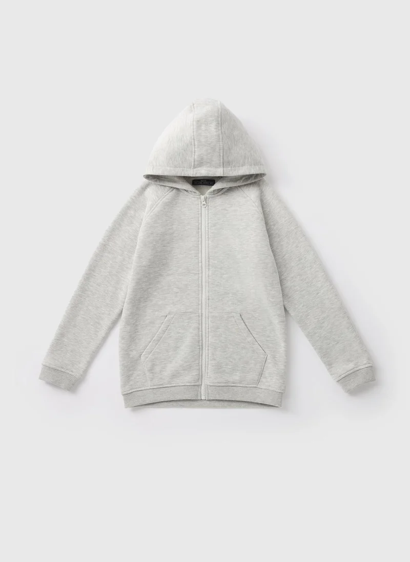 Matalan Boys Grey Zip Up Hoodie