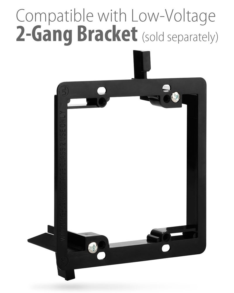 Fosmon (2-Gang 5.1 Surround Distribution) Home Theater Wall Plate - Premium Quality Gold Plated Copper Banana Binding Post Coupler Type Wall Plate for Speakers and RCA Jack for Subwoofer (White) - Image 2