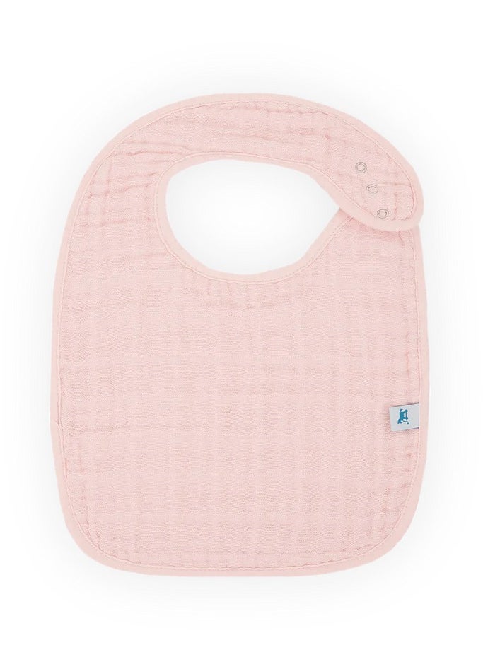 little unicorn 3-Pack Muslin Classic Bib Set Light Pink  - Image 2