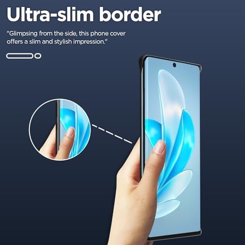 Pikkme Thermoplastic Polyurethane Vivo V29 / V29 Pro 5G Back Cover | Hybrid Frameless | Full Camera Protection | Raised Edges | Frosted Matte Translucent Bumper Case for Vivo V29 / V29 Pro 5G (Black) - Image 2
