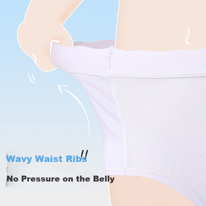 JD Jing Zao Jiusuiban Children's Underwear Girls 50s Lenzing Modal Briefs Thin Naked Feel 100% Silk Gusset Shorts for Older Kids - Image 3