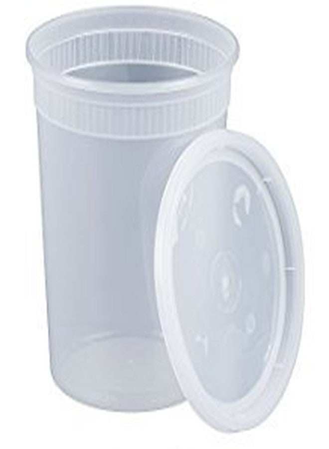 Reditainer Plastic Food Storage Containers with Lids (10, 24 Ounce)