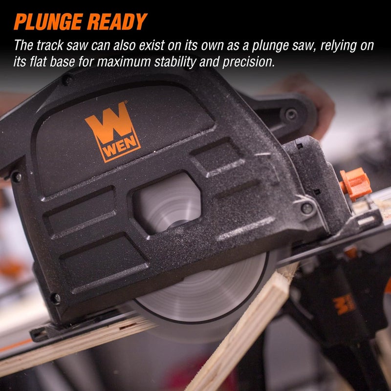 Wen CT1065 10-Amp 6.5-Inch Plunge Cut Sidewinder Circular Track Saw,Black - Image 3
