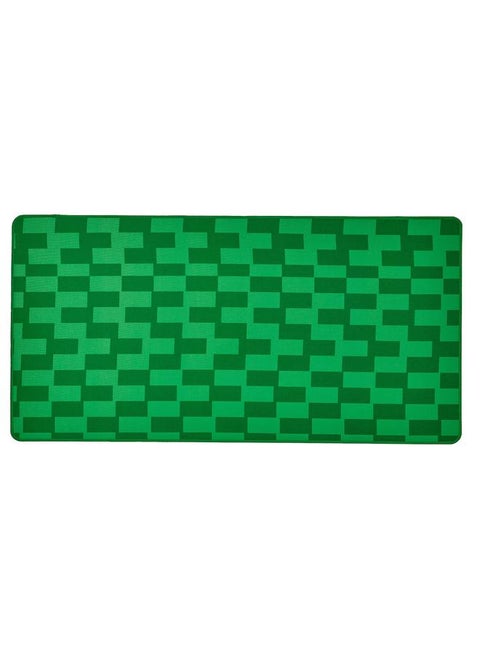 Gaming mouse pad, green/patterned, 40x80 cm