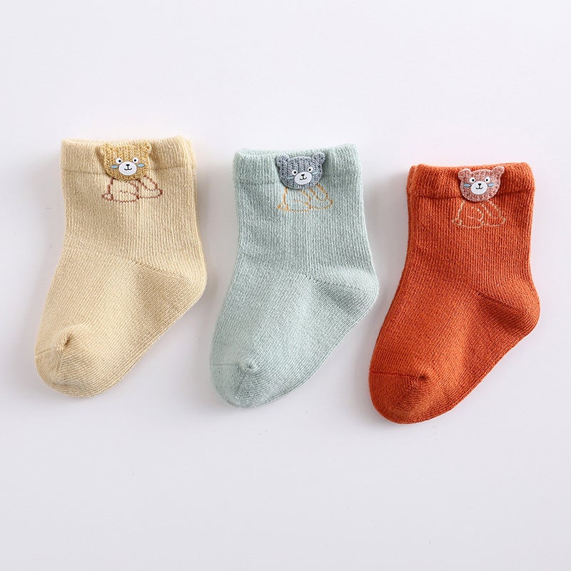 Children'S Accessories Pure Cotton Socks Baby Short Tube Socks Cartoon Baby Socks Boneless Children'S Socks - Image 1
