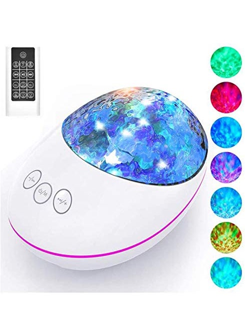 Earwig - Earwig Skylight Projector with 8 White Noise Light Options Ceiling Projector Lights for Bedroom Remote360RotatingAUTO Timer Skylight Projector Ceiling Light Projector for Bedroom Skylight - Image 1