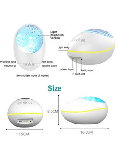Earwig Earwig Skylight Projector with 8 White Noise Light Options Ceiling Projector Lights for Bedroom Remote360RotatingAUTO Timer Skylight Projector Ceiling Light Projector for Bedroom Skylight  - Image 3