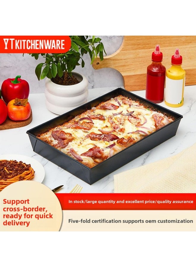 Baking Pan Oven Household Bread Baking Tools Rectangular Deepening Non-stick Special Snowflake Crisp Ancient Early Cake Mold-Specifications:YT-F017(35*12*7.5cm) - Image 2