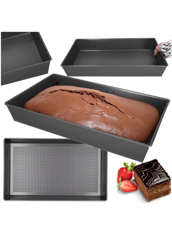 Baking Pan Oven Household Bread Baking Tools Rectangular Deepening Non-stick Special Snowflake Crisp Ancient Early Cake Mold-Specifications:YT-F017(35*12*7.5cm) - Image 3