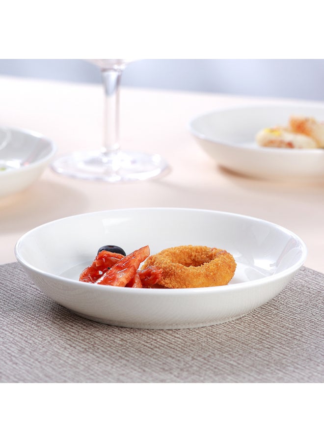 Sky Top Bone China Deep Plate Sauce Dish Pure White Household Bone China Tableware Set 6-inch Dinner Plate 4 Pieces - Image 3