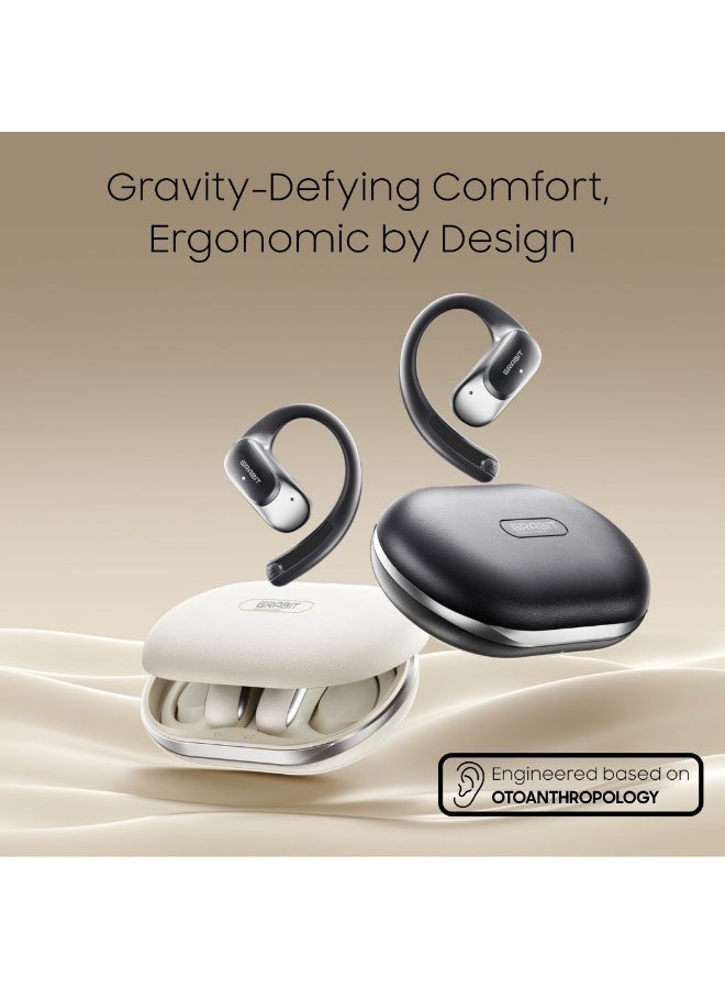 GRABIT G-AERO Open-Ear Wireless Earbuds, Bluetooth 5.4, ENC HD Calling, 8-12H Playtime, 15×10mm Directional Drivers, Lightweight Ear-Hook Design, Fast Charging – Deep Blue - Image 4