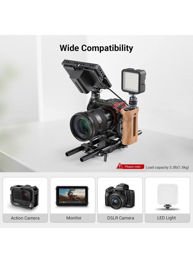 SmallRig Mini Ball Head (2 Pack) with 1/4" Screw and Removable Shoe Mount, 360 Degree Rotatable Aluminum Tripod Head for Camera Tripods Monopods Camcorder Light Microphone, Max. Load 3.3 lbs 2948 - Image 5