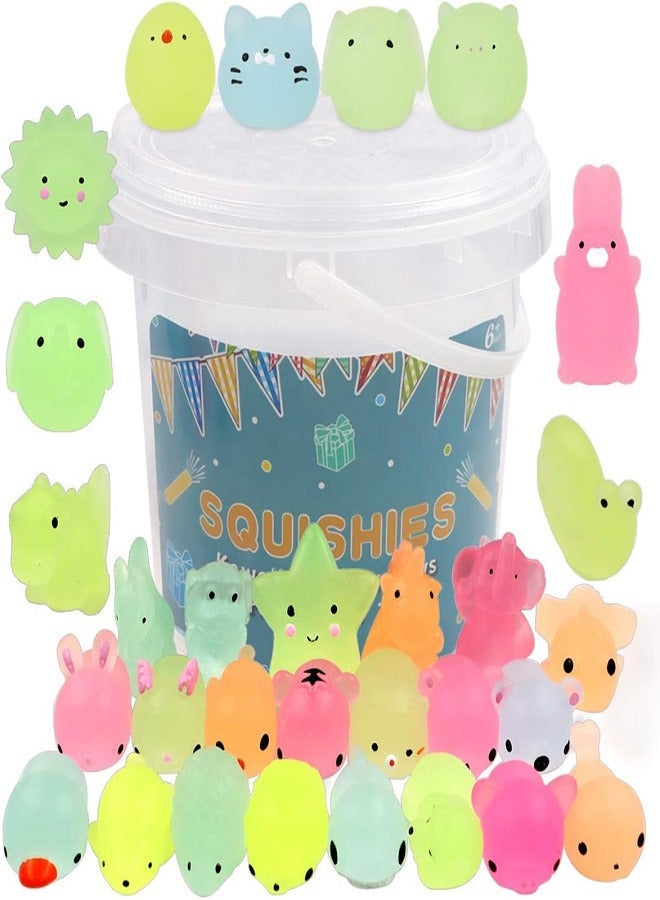 squishy 23 Pack Mochi Squishy Toys Party Favors for Kids - Mini Kawaii Squishies Mochi Animals Stress Relief Squishy Pack Cat Squishys with Storage Box - Image 1