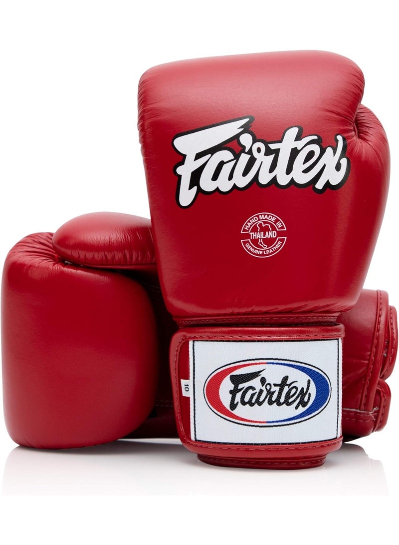 Fairtex BGV1 Boxing Gloves 12oz Red – Premium Leather Muay Thai & Boxing Training Gloves - Image 3