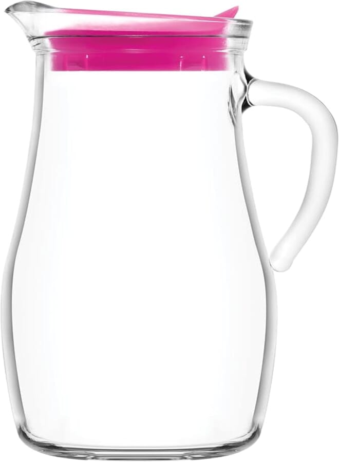 LAV MISKET Glass JUG /1800 cc - 60.75 Oz/Elegant design, Trusted Brand, Attractive shape of Water, Smoothies, Juices, Cocktails