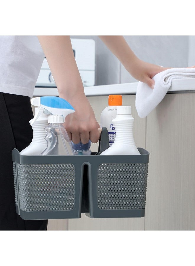 rejomiik rejomiik Portable Shower Caddy Basket Plastic Cleaning Caddy Organizer Storage Tote with Handle for Bathroom, College, Dorm Room Essentials, Grey  - Image 5