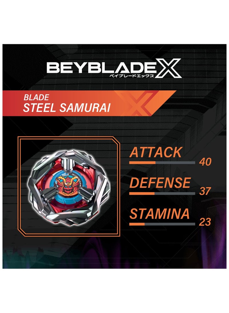 BEYBATTLE BURST Beyblade X Steel Samurai 4-80T | Right Spinning Balance Type Top | Takara Tomy-designed Beyblade X | Gift for Beyblade Lovers and Kids - Image 4