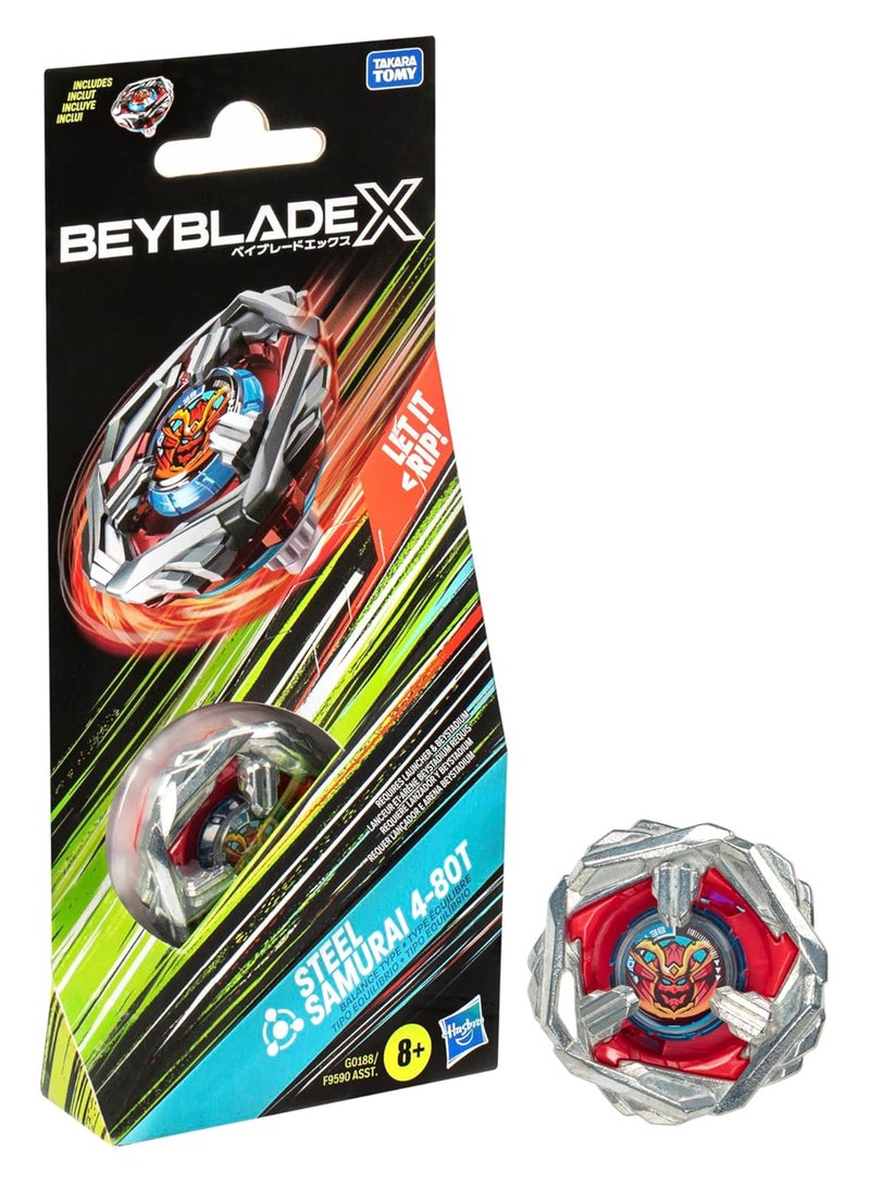 BEYBATTLE BURST Beyblade X Steel Samurai 4-80T | Right Spinning Balance Type Top | Takara Tomy-designed Beyblade X | Gift for Beyblade Lovers and Kids - Image 2