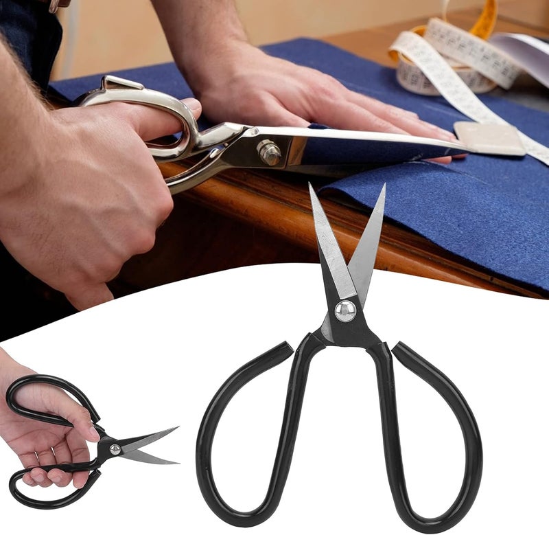 klarako Craft Scissors, Scissors All Purpose Elbow Scissors Ergonomic Handle Fabric Scissors Fast Cutting for Household(2# 180mm) - Image 5