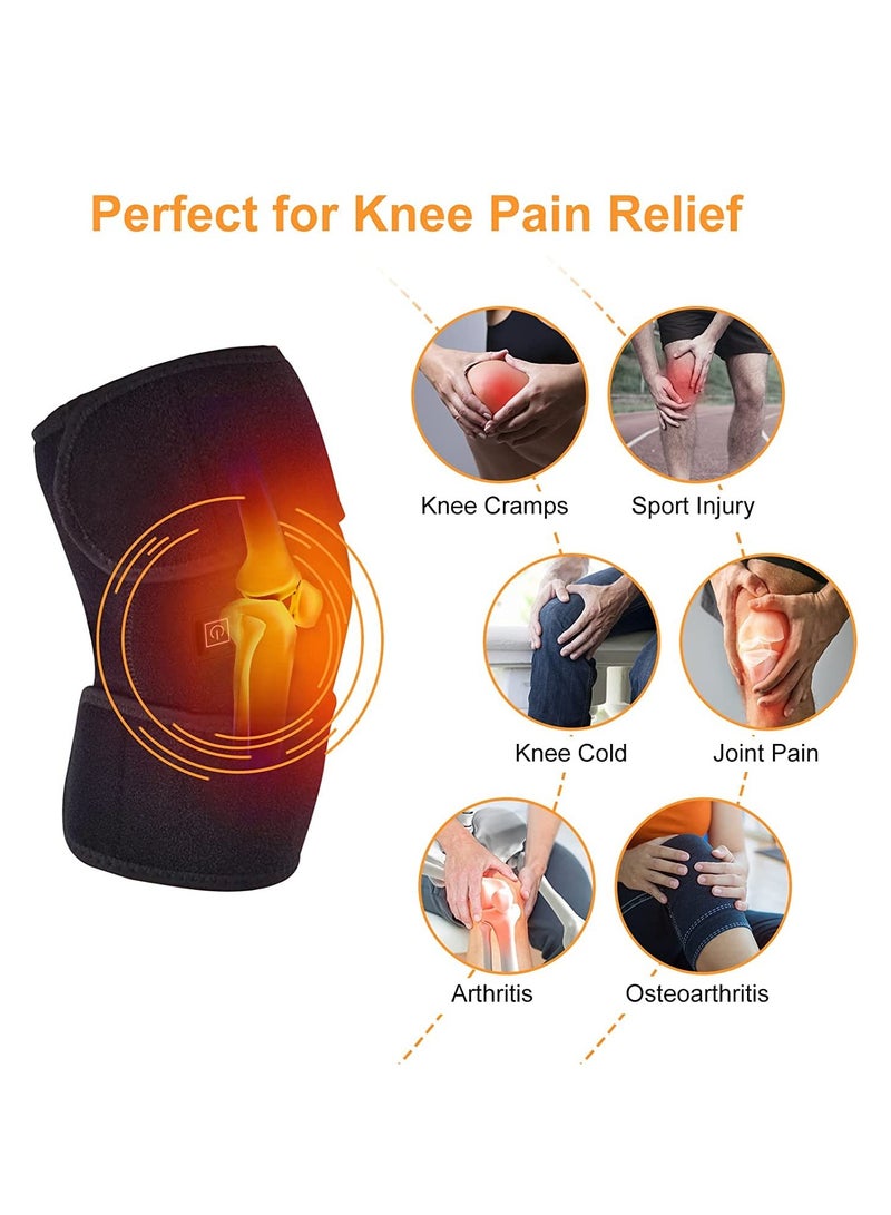 DubaiGallery وسادات الركبة المُدفأة، دعامة الركبة المُدفأة الكهربائية بمنفذ USB للرجال والنساء - Image 3