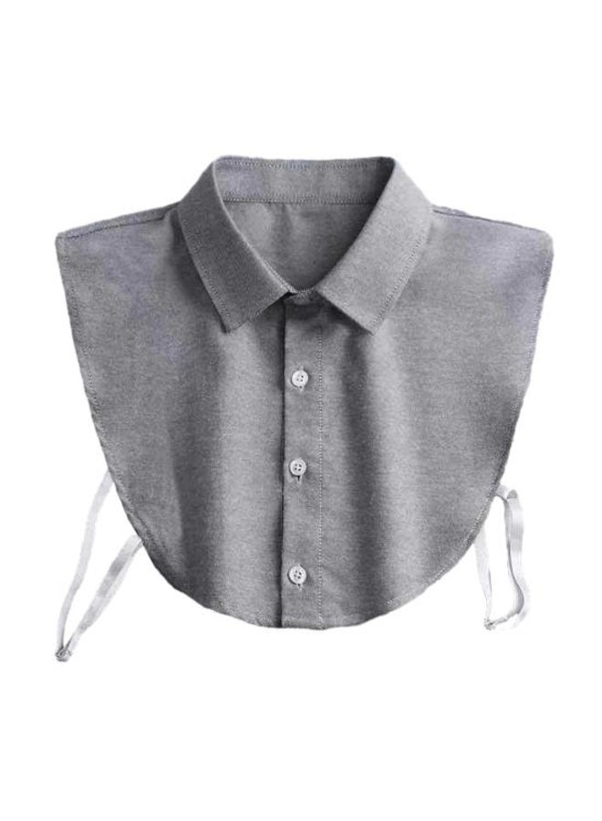Adult Fake Collar Lapel Single Breasted False Collar Adjustable Strap Solid Color Business Collar Inside Office Work Fake Shirt Collar