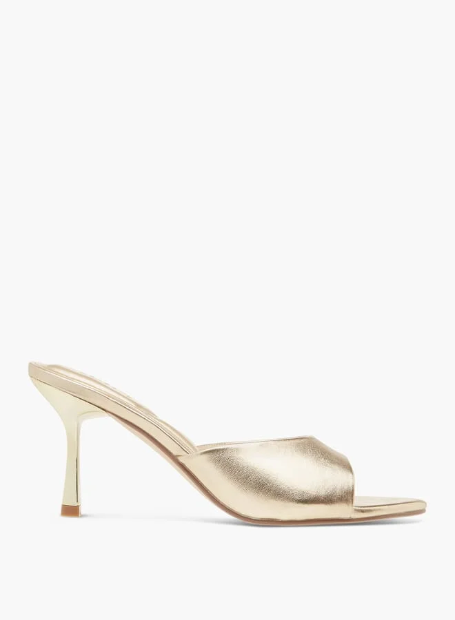 Celeste Women's Open Toe Slip-On Sandals with Stiletto Heels