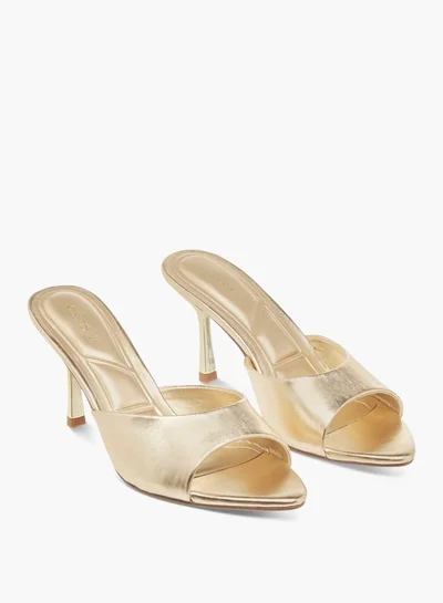 Celeste Women's Open Toe Slip-On Sandals with Stiletto Heels