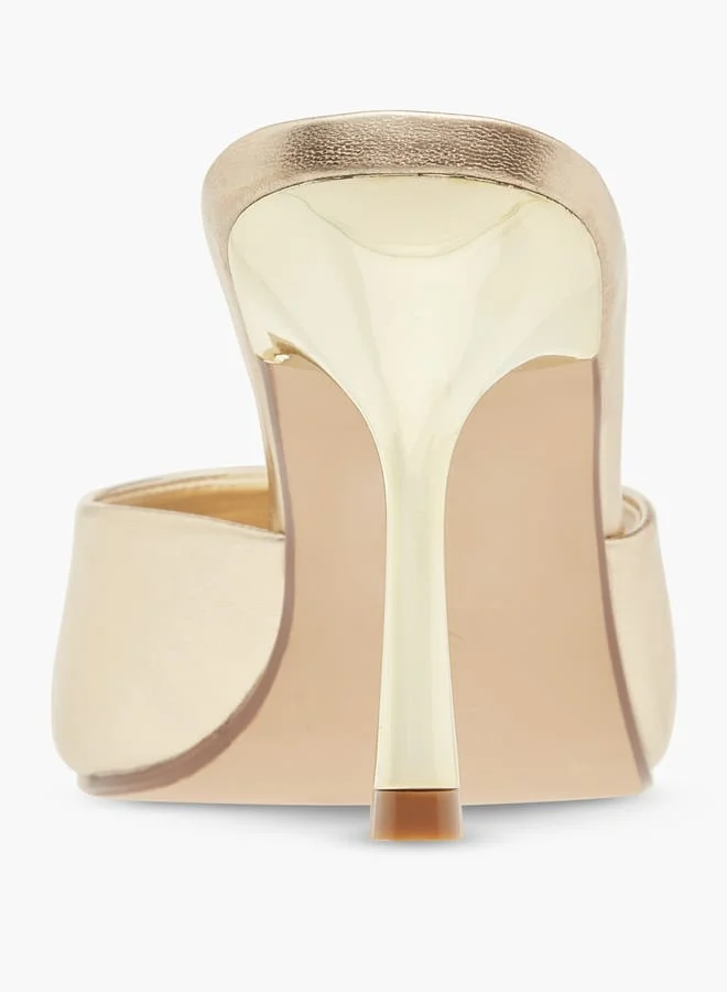 Celeste Women's Open Toe Slip-On Sandals with Stiletto Heels