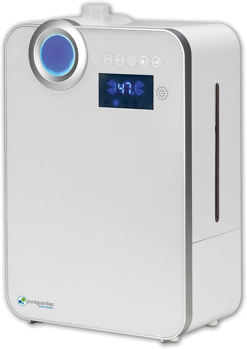 PureGuardian PureGuardian 10L Output per Day Ultrasonic Warm and Cool Mist Humidifier Large Room Home Office Easy Quiet Operation Digital Display Auto Humidistat Timer Auto ShutOff Pure Guardian H7550  - Image 1