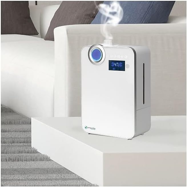 PureGuardian PureGuardian 10L Output per Day Ultrasonic Warm and Cool Mist Humidifier Large Room Home Office Easy Quiet Operation Digital Display Auto Humidistat Timer Auto ShutOff Pure Guardian H7550  - Image 5