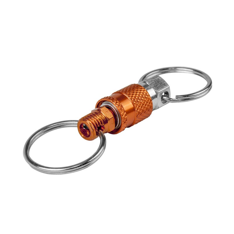 Freeman KEYQC3 Pull Apart Coupler Keychain with 2 Split Rings, 3 Pack,unisex-adult, Orange, Small - Image 2