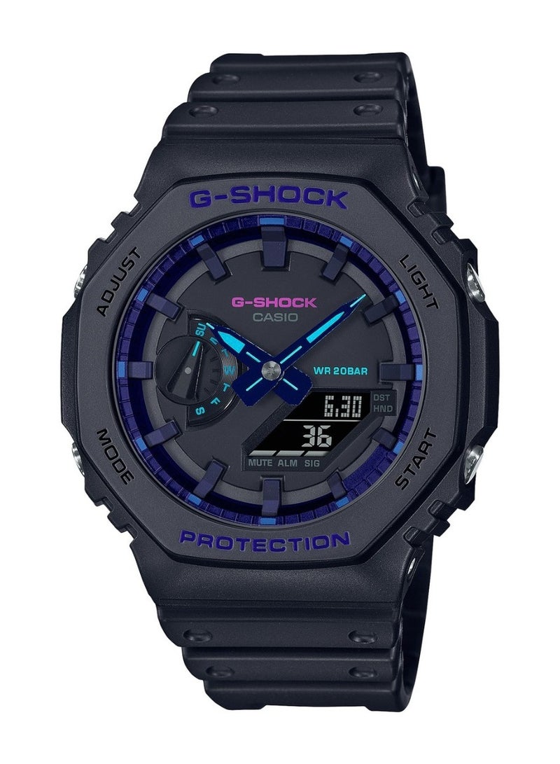G-SHOCK Men's Analog-Digital Watch Black Resin Band Watch GA-2100VB-1ADR - Image 1