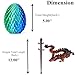 HEFANDAISHU Easter Dragon Eggs with Dragon Inside 12in 3D Printed Dragon Easter EggBasket Essentials StuffersPrefilled Easter Egg Filled with ToyBasket StuffersFidget Toy for Kid boyLaserGreen - Image 4