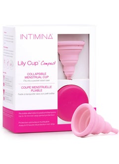 Intimina Intimina Lily Cup Compact - Small Menstrual Cup with Flat-fold Compact Design, Disposable Menstrual Cups, Period Cup Reusable (Size A) 