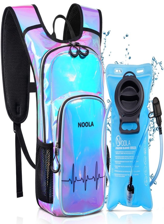 NOOLA Rave Hydration Backpack, Water Backpack with 2L Water Bladder, Festival Essential Accessories for Women Men, Hydropack Hydrobag for Festival Gear, Hiking, Running, Biking, Blue - Image 1