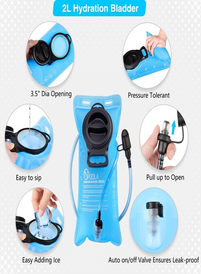 NOOLA Rave Hydration Backpack, Water Backpack with 2L Water Bladder, Festival Essential Accessories for Women Men, Hydropack Hydrobag for Festival Gear, Hiking, Running, Biking, Blue - Image 5