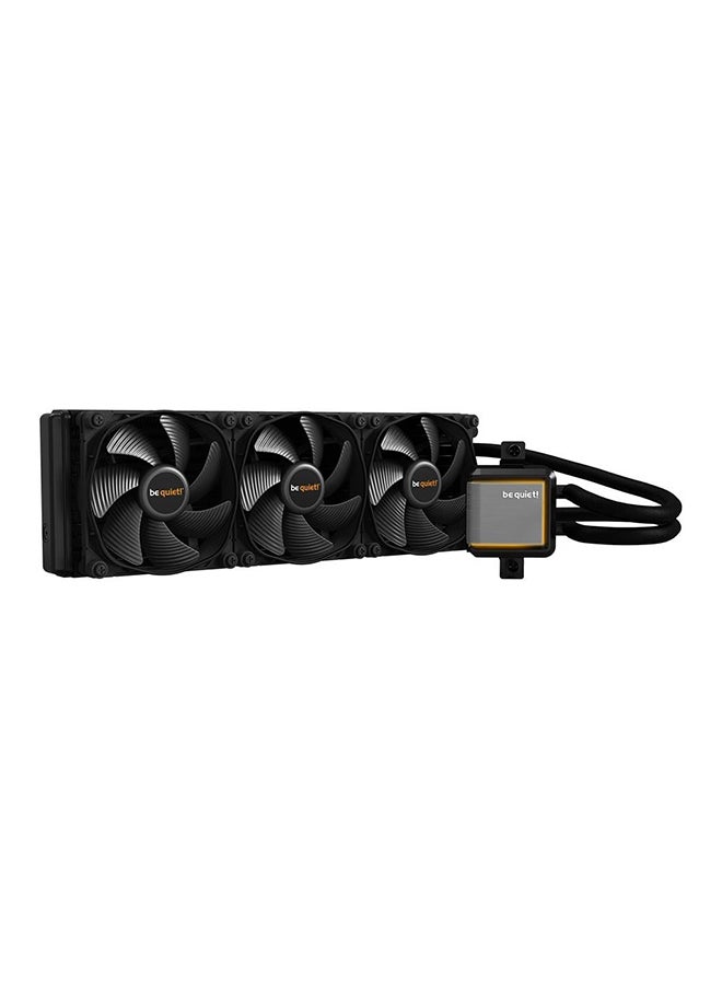 be quiet! - Silent Loop 2 360mm CPU Liquid Cooler, 3x Silent Wings 3 120mm PWM High-Speed Fans, 2800 RPM Pump Speed, 2200 RPM Fan Speed, Up to 85.8 CFM Airflow, Black | BW012 - Image 1