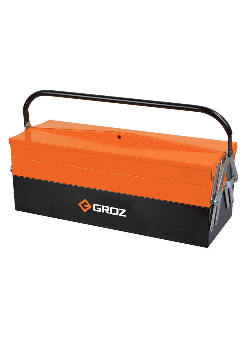 GROZ GROZ 5 Tray Cantilever Tool Box Ideal for organizing tools for DIY household industrial applications Powder Coated Heavy Gauge Steel Construction Load Capacity 35 Kgs MTB5  - Image 1