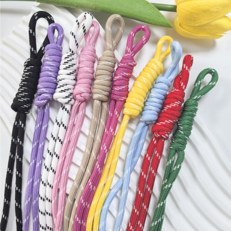 LAIFOOSHEN 10PCS Paracord Keychain,Colorful Bag Charms Paracord Rope Keychain Bag Charm,Braided Cord Rope Bag Charm or Purse Handmade Rope Key Chain Backpack Handbag Decoration Accessories - Image 3