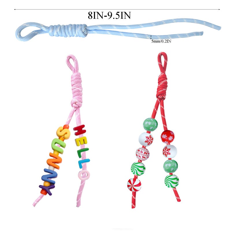 LAIFOOSHEN 10PCS Paracord Keychain,Colorful Bag Charms Paracord Rope Keychain Bag Charm,Braided Cord Rope Bag Charm or Purse Handmade Rope Key Chain Backpack Handbag Decoration Accessories - Image 2