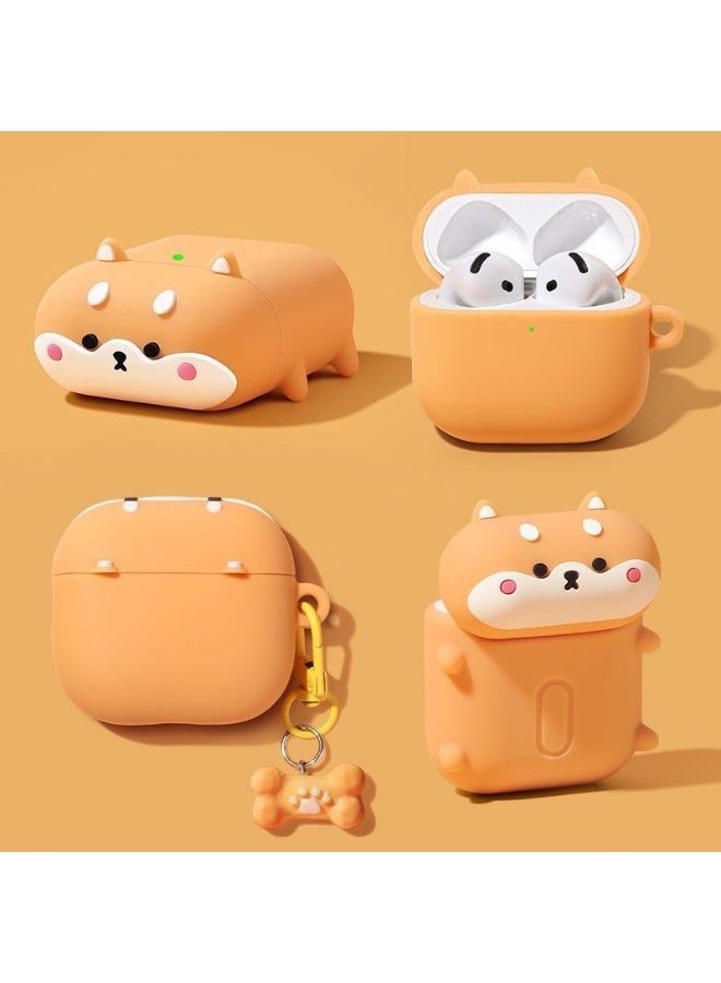 HaDoii for Apple AirPods Pro 3 Case Cover with Keychain, Full Protective Silicone Case Accessories,  Cute Cartoon Dog AirPods Pro 3th Generation Case - Image 2