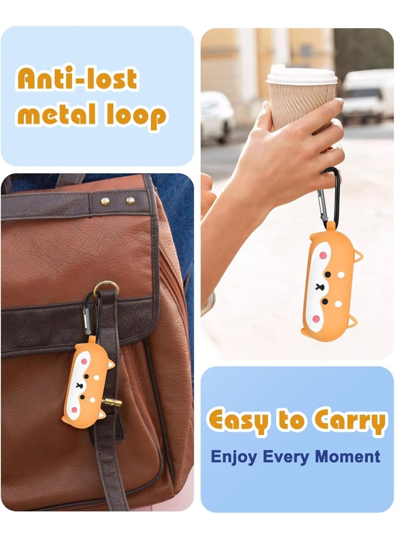 HaDoii for Apple AirPods Pro 3 Case Cover with Keychain, Full Protective Silicone Case Accessories,  Cute Cartoon Dog AirPods Pro 3th Generation Case - Image 4