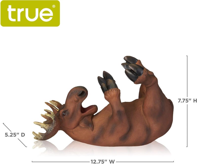 True Mischievous Moose Polyresin Wine Bottle Holder - Tabletop Wine Storage Rack, Gifts for Wine Lovers, Brown, Holds 1 Standard Wine Bottle - Image 3