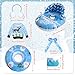 Cindeer 6 Pcs Christmas Doll Accessories Set Includes Clothes Sweater Ear Muffs Scarf Shoes Sleigh Snow Ring Set for 115 Inch DollBlue Penguin - Image 4