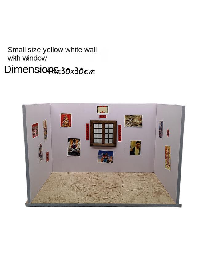 Bluejw Stall Night Market Square Stall Folding Baffle Mini Kitchen Background Board Easy Storage Folding Windproof Board Background Wall - Image 1