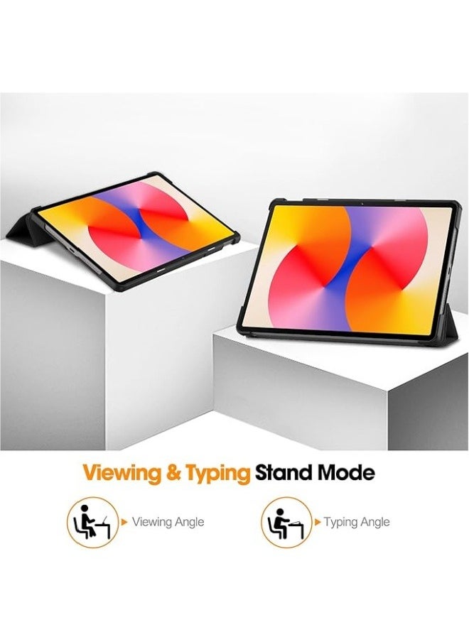 Generic - Compatible with Huawei MatePad SE 11 inch 2024 Tablet Tri-Folding Stand Magnetic Smart Folio Cover for MatePad SE 11'' Leather Case with Auto Wake UP - Image 1